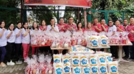 Menyambut Hari Raya Imlek 2025/2576, PSMTI Kota Medan menghadiri kegiatan bakti sosial di Vihara Dharma Bhakti, Kota Medan (12/01/2025). (Dok. PSMTI)