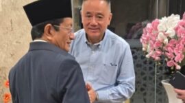 Ketua Umum Paguyuban Sosial Marga Tionghoa Indonesia (PSMTI) Wilianto Tanta silaturahmi dengan Menteri Agama RI Prof. Dr. KH. Nasaruddin Umar, Jakarta, Jumat (24/1/2025). (Dok. PSMTI)