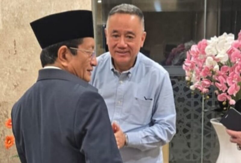 Ketua Umum Paguyuban Sosial Marga Tionghoa Indonesia (PSMTI) Wilianto Tanta silaturahmi dengan Menteri Agama RI Prof. Dr. KH. Nasaruddin Umar, Jakarta, Jumat (24/1/2025). (Dok. PSMTI)