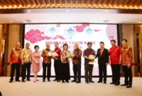 PSMTI Pusat dan PSMTI DKI Jakarta menggelar Perayaan Imlek Bersama 2025 di Restoran Golden Sense, Mangga Dua Mall, Jakarta (8/2/2025). (Dok. PSMTI)
