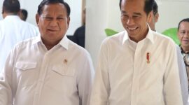 Pesiden  Prabowo Subianto bersama Mantan Presiden Joko Widodo . (Facebook.com @Prabowo Subianto)