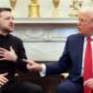 Presiden Amerika Serikat Donald Trump dan Presiden Ukraina Volodymyr Zelenskyy di Ruang Oval, Gedung Putih di Washington, D.C., 28 Februari 2025. (Dok. Voaindonesia.com)