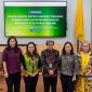 Akademisi & Praktisi Sektor Keuangan Ibrahim K. Rohman, Direktur Eksekutif AFPI Yasmine M. Sembiring, Direktur Keuangan AdaKami Valentina Juveline, Deputi Direktur Pengawasan Usaha Pembiayaan Berbasis Teknologi OJK Anjar Sumarjati, Kepala Kajian Transformasi Digital & Studi Perilaku LPEM FEB UI Prani Sastiono, Direktur Kelompok Spesialis Riset & Widyaiswara OJK Institute Ida R. Sipahutar & Kepala LPEM FEB UI Chaikal Nuryakin, dalam konferensi pers Diseminasi Kajian Dampak Fintech Lending Terhadap Kondisi Sosial Ekonomi Masyarakat: Studi Kasus AdaKami.