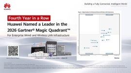 Huawei Named a Leader in the 2026 Gartner&reg; Magic Quadrant™ for Enterprise Wired and Wireless LAN Infrastructure for the Fourth Year in a Row