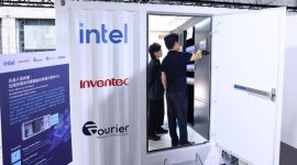 Fourier and Intel jointly showcased a fully integrated 20-foot modular data center container at the Advanced Liquid Cooling Technology Conference, Taipei.