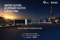 GCL SI showcases its EcoPower Mate mobile PV-storage solution at Oil & Gas Indonesia 2026 in Jakarta