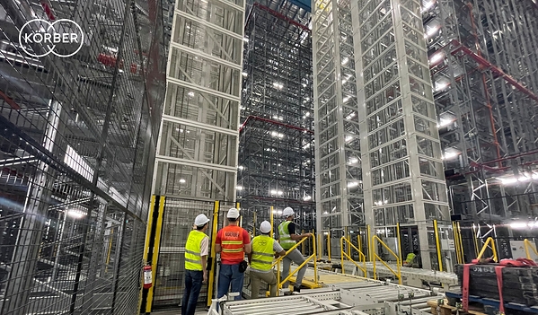 A glimpse of the newly automated warehouse.